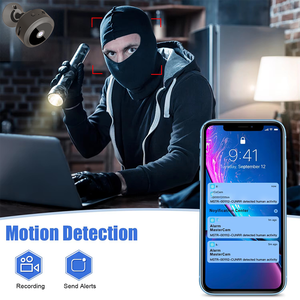 كاميرا واي فاي عالية الدقة للرؤية الليلية مع تسجيل حلقي وكشف الحركة وكاميرا فيديو لاسلكية عن بعد لأمن المنزل - Product Image 6