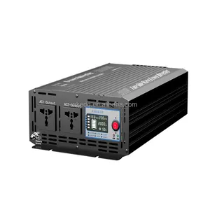 Noker controle remoto, visor lcd 1200w 1500w dc a ac 24v inversor de alta frequência, 1.5kw