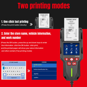 <span class=keywords><strong>TOP</strong></span> 12V/24V Kfz-Batterie analysator Autowerk statt Werkzeug KONNWEI KW700 Hochpräziser Batterie <span class=keywords><strong>tester</strong></span> mit Drucker - Product Image 5