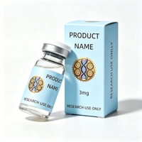 Étiquettes personnalisées pour flacons de peptides holographiques, vinyle imperméable, 2 ml, 10 ml, 15 ml, autocollants adhésifs pour petits flacons cosmétiques