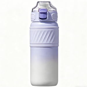 Termo de Acero Inoxidable de 500 ml, 6-12 Horas de Duración, Taza de Viaje con Pajita, Funda Antideslizante para Bebidas Calientes/Frías, Uso en Exteriores - Product Image 2