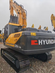 Excavatrice Hyundai 220lc-9s d'occasion de haute qualité, peinture d'origine, excavatrice sur chenilles de 22 tonnes - Product Image 3