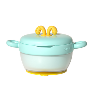 Tazón aislado de acero inoxidable para bebés | Control de temperatura de inyección de agua | Gel de sílice seguro para la alimentación del Bebé | Base antideslizante - Product Image 2