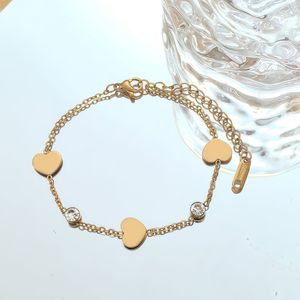 <span class=keywords><strong>Bracelet</strong></span> en acier inoxydable avec pendentif trèfle et pompon pour femme – Nouvelle collection, élégant et polyvalent – Composants de bijoux en gros - Product Image 5