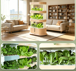 Système de culture hydroponique à 3 niveaux, jardin vertical <span class=keywords><strong>d</strong></span>'<span class=keywords><strong>intérieur</strong></span> avec éclairage LED pour herbes et légumes - Product Image 2
