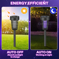 Solaire Moustique Tueur Bug Zapper Extérieur Ip65 Étanche Jardin Led Lumière Piège À Moustiques Lampes Camping Moustique Tuant Lampe
