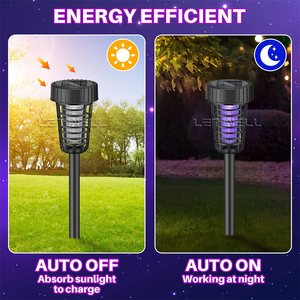 Solar Mosquito Killer Bug Zapper al aire libre Ip65 impermeable jardín Led luz trampa para mosquitos lámparas Camping Mosquito Killing lámpara - Product Image 3