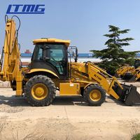 Backhoe loader 4x4 mini 2,5 ton 3 ton 2.5 t 3 t 2.5 ton 3 ton harga muatan backhoe kompak di India