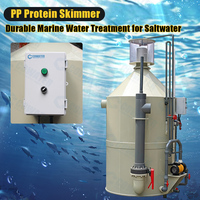 Écrémeur de protéines PP haute performance Cowater CW-PS-120, débit d'eau 120m/h, boîtier de contrôle, débitmètre d'air, pompe à eau de mer pour aquarium