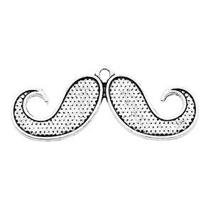 100pcs/bag 44x18mm Antique Silver Plated Antique Bronze Plated Zinc Alloy Moustache Charms Pendants ABD-<strong>C10103</strong> - Product Image 4