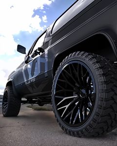 20-26인치 6*139.7 6x135 브라이트 컨케이브 알루미늄 휠 9J 18 ET 블랙 픽업 SUV용 쉐보레 DMAX 레인저 F150 1500 2500 3500 - Product Image 5