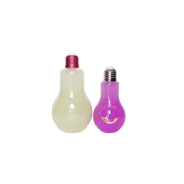 Party verwendet Flash LED Licht Bunte Glühbirne geformte Plastiks aft flasche 400ml 500ml