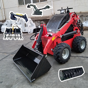 Destek özelleştirme küçük ekskavatör 360 460 480 750 kompakt küçük ön uç Mini paletli Skid nokta dönüşlü yükleyici ekleri ile - Product Image 1