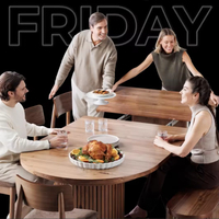 Table à manger moderne de luxe sur mesure, design rétractable et pliable, fonctionnalités de négociation, exportation, bois massif