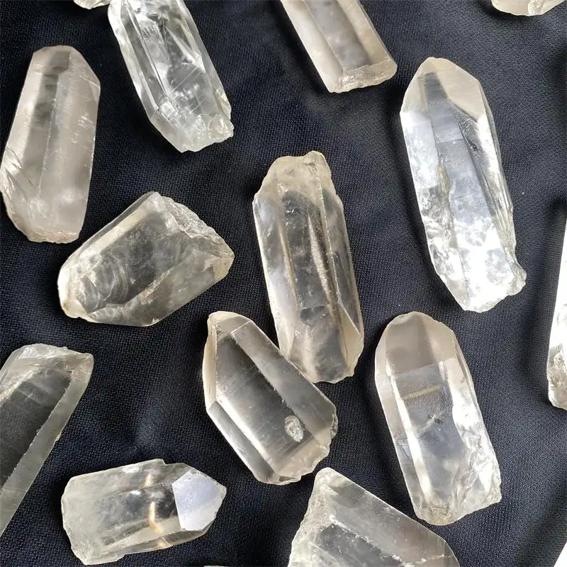 Raw Crystal Point Loose Gemstone Healing Reiki Jewelry Making Decoration Natural Rough Clear Quartz Stone