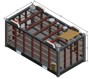10ft 20ft half-height offshore open top container low profile unidades ideais para mover rapidamente carga menor em Massa - Product Image 2