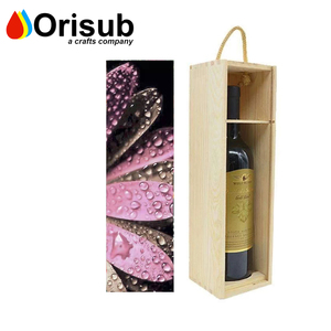 Sublimation Wooden wine box with panel cover