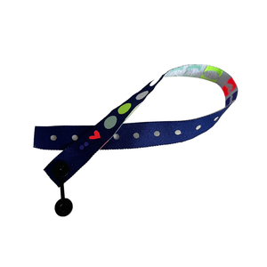 2025 nuovo Design personalizzato Festival braccialetto bianco in tessuto poliestere Strip-type braccialetti tessuti riciclati nero venerdì eventi - Product Image 3