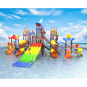 Chuyên sản xuất ngoài trời Tùy Chỉnh sợi thủy tinh trượt nước hồ bơi sợi thủy tinh trượt thiết bị giải trí ngoài trời lớn - Product Image 1