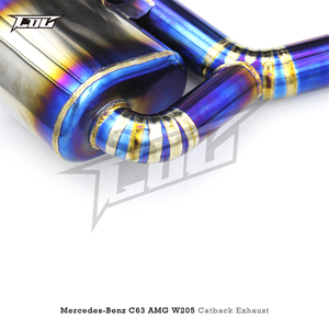 BOSKA 1 Valvetronic Catback Exhaust <strong>Pipe</strong> for Mercedes-Benz <strong>C63</strong>/C63S AMG W205 4.0T 2015-2023 Titanium Valvetronic Exhaust System - Product Image 4