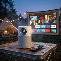 Proyector LED Portátil Directo de Fábrica, 4K, Mini, para Exteriores, Android 14, 720P, Batería Integrada de 3200mAh, Pantalla LCD Inteligente, 170 ANSI Lúmenes