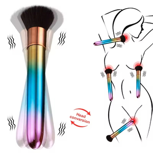 เครื่องกระตุ้นจุดจีสำหรับผู้หญิง สีสันสดใส 10 ระดับความเร็ว ความถี่สั่นสะเทือนแม่เหล็กไฟฟ้า แปรงแต่งหน้าแบบสั่นสำหรับผู้หญิง - Product Image 1