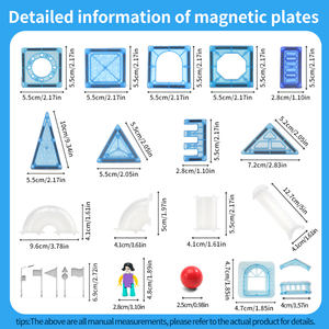 DIY冷凍スタイル磁気ボードビルディングブロックおもちゃ子供のビルディングブロック創造的な教育早期教育おもちゃゲーム - Product Image 5