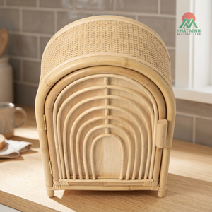 Armoire en rotin Nhat Minh, design tropical, rangement écologique pour bébés et enfants - Product Image 3