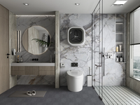 Planche en faux marbre résistante à l'humidité et facile à nettoyer pour la salle de bain, la buanderie, la rénovation des murs de la maison, plaque en PVC imitation marbre