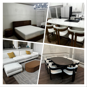 Mới Đến Hiện Đại Chất Lượng Cao Nặng Rắn Gỗ Sang Trọng Bàn Ăn Hình Chữ Nhật Bằng Gỗ Bàn Ăn Đặt - Product Image 2