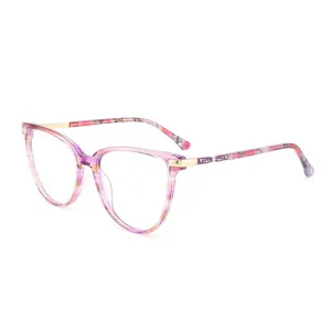 Eyeweares Lady Eyeglasses Light Weight Fit For Women Acetate Optical Frames Muti Color Rainbow Eyeglasses