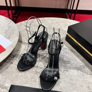 Eleganti <span class=keywords><strong>Sandali</strong></span> Estivi da <span class=keywords><strong>Donna</strong></span> con <span class=keywords><strong>Tacco</strong></span> a Spillo, Punta Affusolata, Fibbia a Diamante, Cinturino Nero, Sexy, alla Moda, di Lusso, Traspiranti - Product Image 2