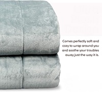 Couverture lestée tissée unie à succès pour adultes, couleur et poids personnalisés, prête pour la maison, l'avion et les voyages