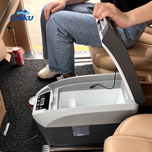 For Center Console Car <b>Refrigerator</b> 10L Portable Compressor Mini Fridge 12V 24V Armrest Freezer 30W Outdoor Household Refrigerat - Product Image 5