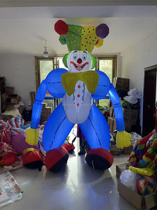 Vendita calda gigante 3m 3 5m Clown gonfiabile con tuta a LED burattino per eventi all'aperto personalizzabile spettacolo di sfilata di circo Costume - Product Image 3