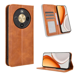 Coque de téléphone en cuir portefeuille à motif rétro à boucle magnétique pour Huawei Honor X9D/X70 5G - Product Image 1