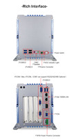 Ordinateur industriel sans ventilateur tout en aluminium 7e génération I5-7360U, PCIE 3*PCI 6COM VGA, Phoenix I211-AT 9-36V Watchdog pour applications médicales