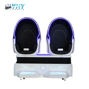 Vr Simulator Machine YHY Cheap Price Promotion 2 Seats Virtual Reality Equipment Roller Coaster Game Machines Simulator 9D VR Egg Chair