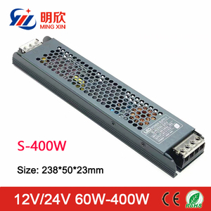 Ultra thin <span class=keywords><strong>slim</strong></span> סוג led מיתוג אספקת חשמל 12v 24v 60w 100w 200w 300w 400w led ספק כוח 24v 300w חשמל דק - Product Image 6
