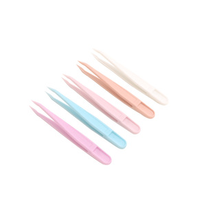 3 Days Plastic Tweezers for Eyelash <b>Extension</b> Hair <b>Extensions</b> Lashes <b>Nail</b> Tweezer Makeup Cosmetic Tools GZ RTS Bulk Mixed Order - Product Image 2