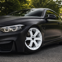 Rueda de Aleación Forjada Monobloque de 6 Radios, Acabado Blanco Brillante, 6061-T6, Rin de 18-24 Pulgadas, 5x112, 5x114.3, 5x120, para Ford Mustang, BMW M3/M4 G80 G82