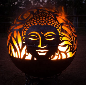 Brasero Portátil de Acero Corten para Jardín, Patio y Camping, Estufa de Leña Rústica Independiente - Product Image 4