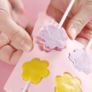 Venta al por mayor <span class=keywords><strong>Promo</strong></span> dibujos animados piruleta molde de silicona DIY hecho en casa sin olor moldes para hornear para Navidad Baby Shower herramientas para hornear - Product Image 6