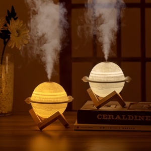 OEM Planet Essential Oil Ultrasonic Aroma <b>Diffuser</b> Portable Air Humidifier USB Powered <b>LED</b> Light Hotel Household Bedroom Aroma P - Product Image 1