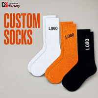 Chaussettes de sport en coton de luxe pour la vente en gros, avec logo personnalisé, fabrication OEM, antibactériennes, pour l'automne