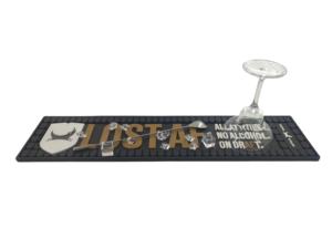 Branded Silicone PVC <b>Pub</b> Mat Rubber Bar Runner Beer Spill Pad Rail Mat Drip Tray Non Slip Service Mat <b>Table</b> Coaster Placemat - Product Image 3