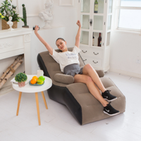 Fauteuil à bascule gonflable pour adulte, multicolore, de haute qualité, écologique, en PVC, avec dossier floqué, en forme de S, à faible coût, avec accoudoirs