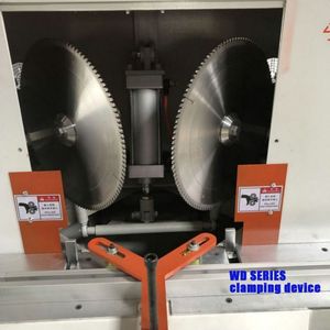 Mesin Gergaji Sudut NEWEEK Korea Double Saw Blade untuk Pelindung Sudut 45 Derajat, Fiberglass, Kayu, Bingkai Foto, Pemotong Sudut - Product Image 3