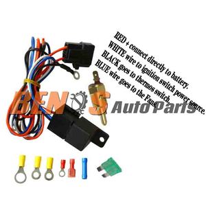 Radiateur en aluminium à 4 rangées + ventilateur avec cache + relais compatible avec Chevrolet Nova 1968-1974 <span class=keywords><strong>David</strong></span>_0823 (1661) - Product Image 2