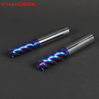 Fresa de carburo de tungsteno HANDERK CNC, fresa de extremo HRC65 para herramienta de corte CNC